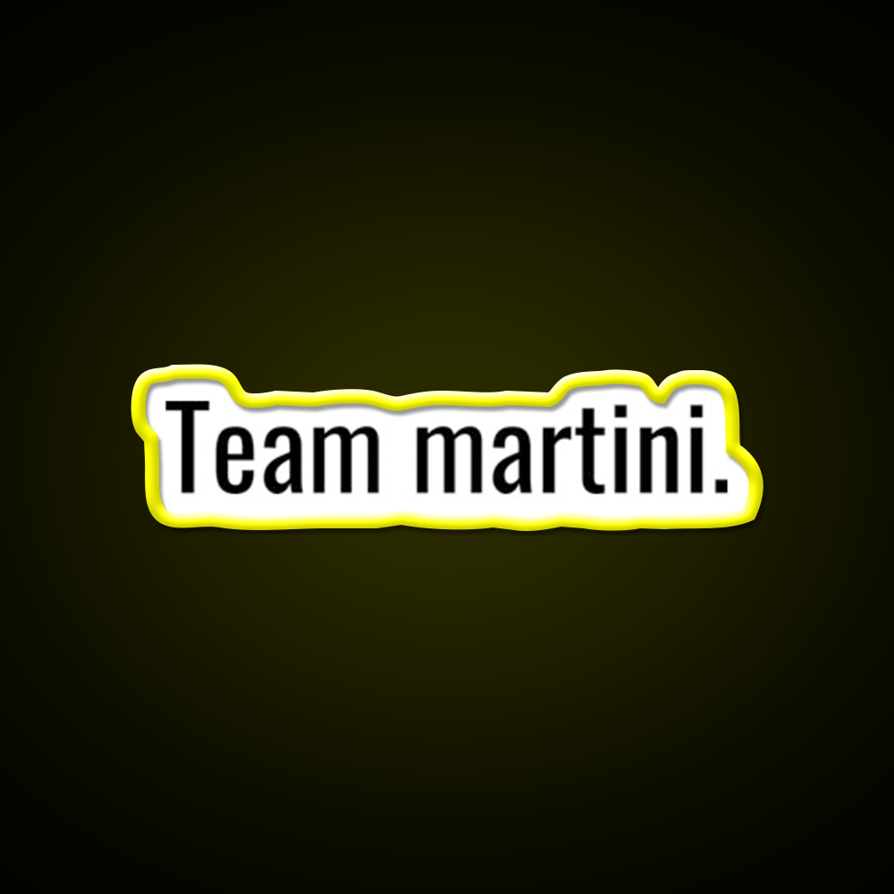 Team Martini Cocktail Bar Decor Led Neon Sign Rgb Color - LED neon sign view 7