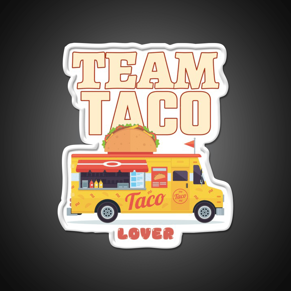 Team Taco Lover Taco Led Neon Sign Mexican Food Sign Rgb Color - Shineneon