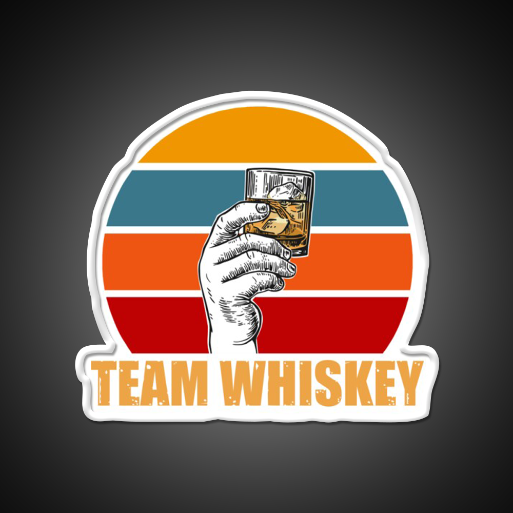 Team Whiskey Drink Bar Led Neon Sign Rgb Color