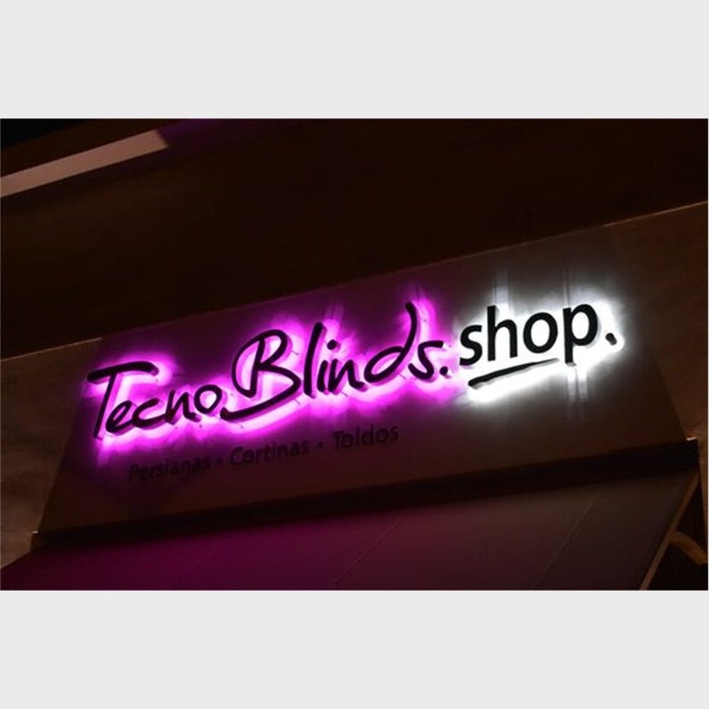 Tecnoblinds Shop 3D Backlit Channel Letters Led Light Sign - Shineneon