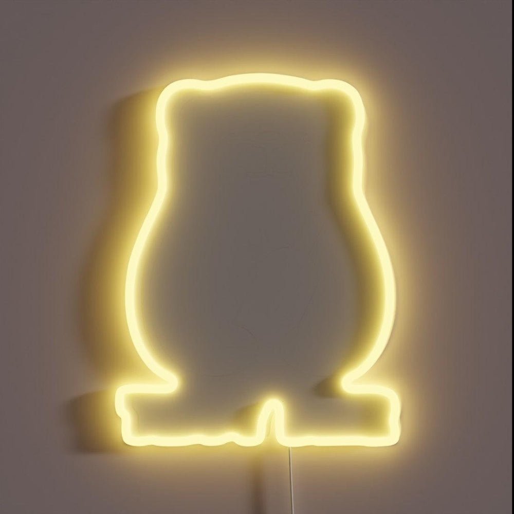 Teddy Beer Funny Beer Bear Rgb Led Neon Sign - Shineneon