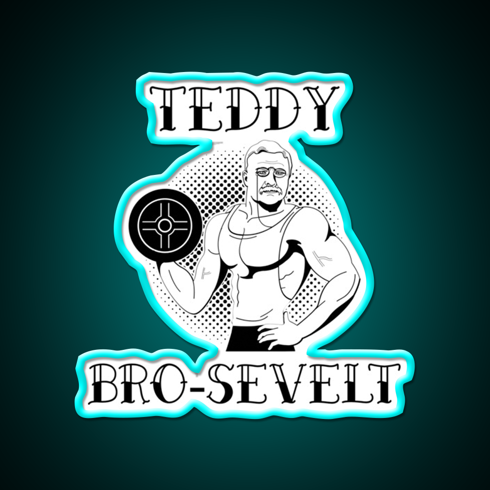 Teddy Bro Sevelt Gym Fitness Led Neon Sign Rgb Color