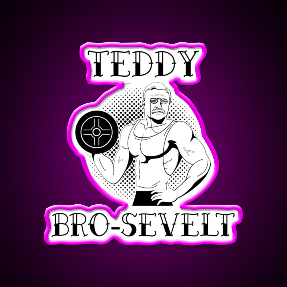 Teddy Bro Sevelt Gym Fitness Led Neon Sign Rgb Color