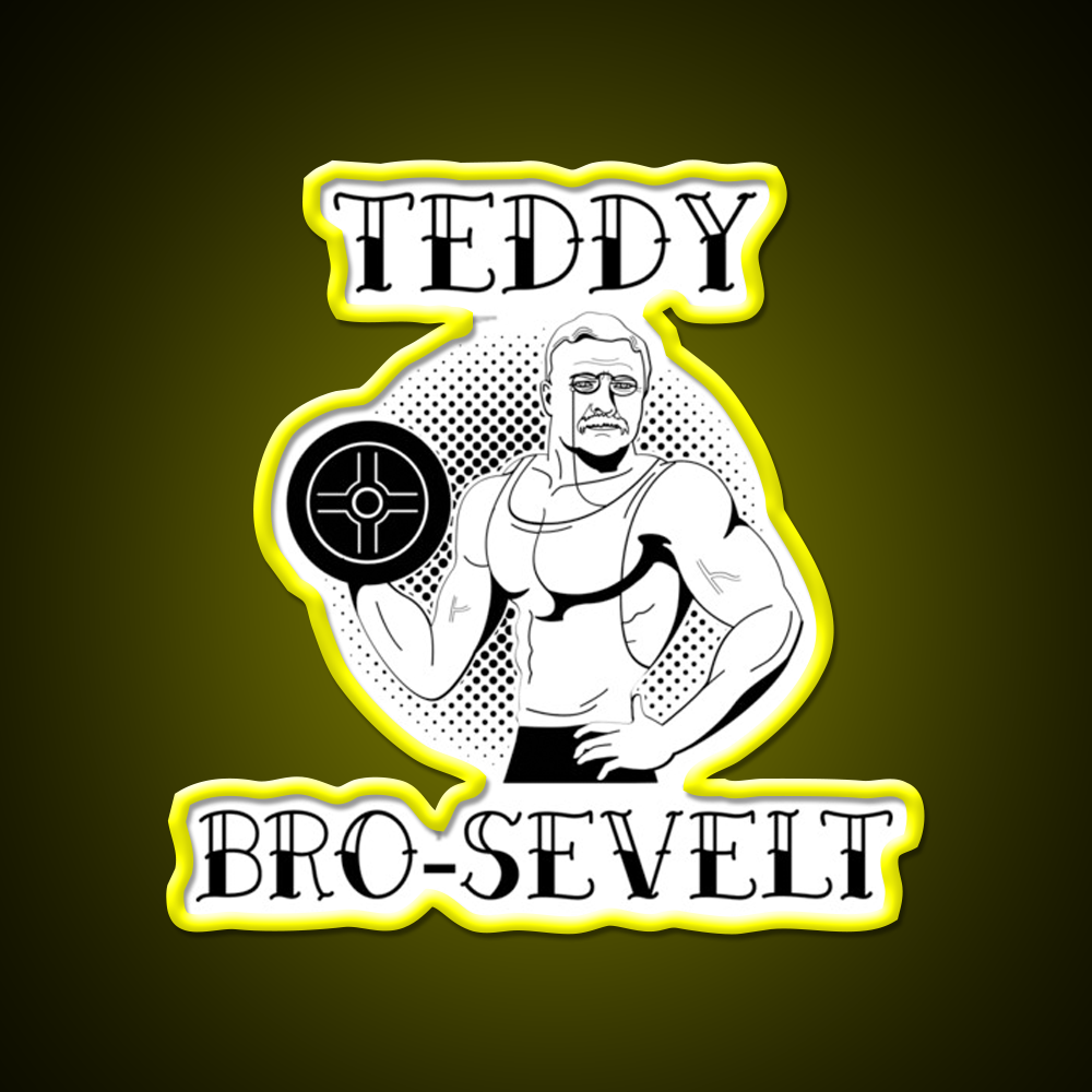 Teddy Bro Sevelt Gym Fitness Led Neon Sign Rgb Color