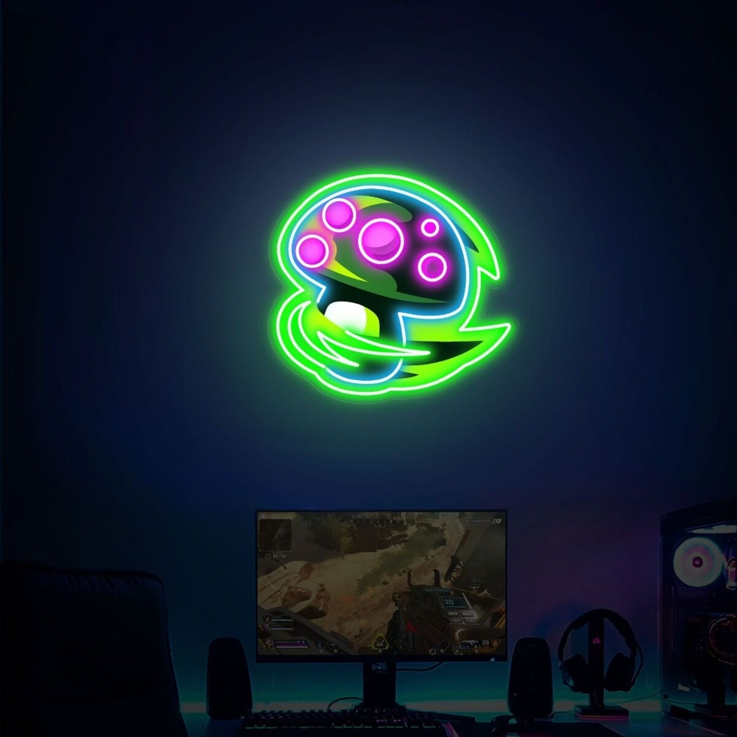 Teemo Poisonous Mushroom Uv Led Neon Sign - Shineneon