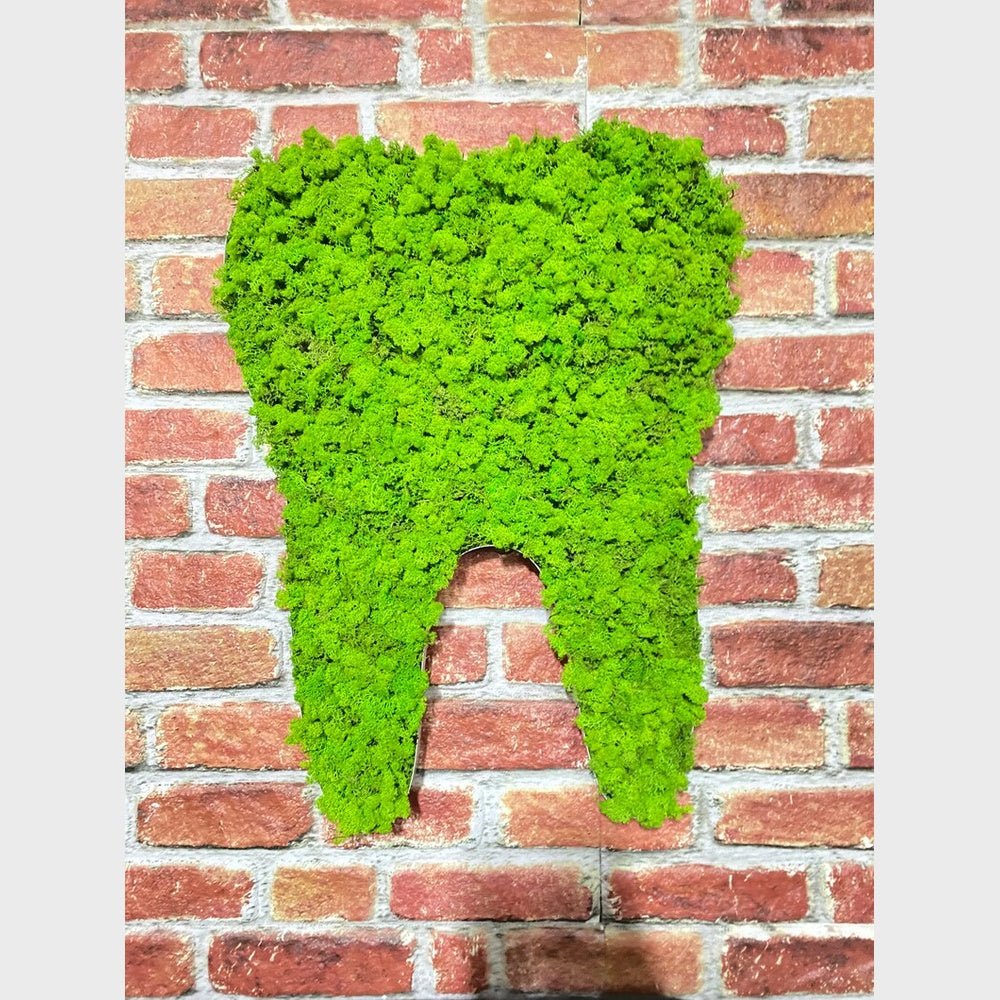 Teeth 3D Moss Letter Sign - Shineneon
