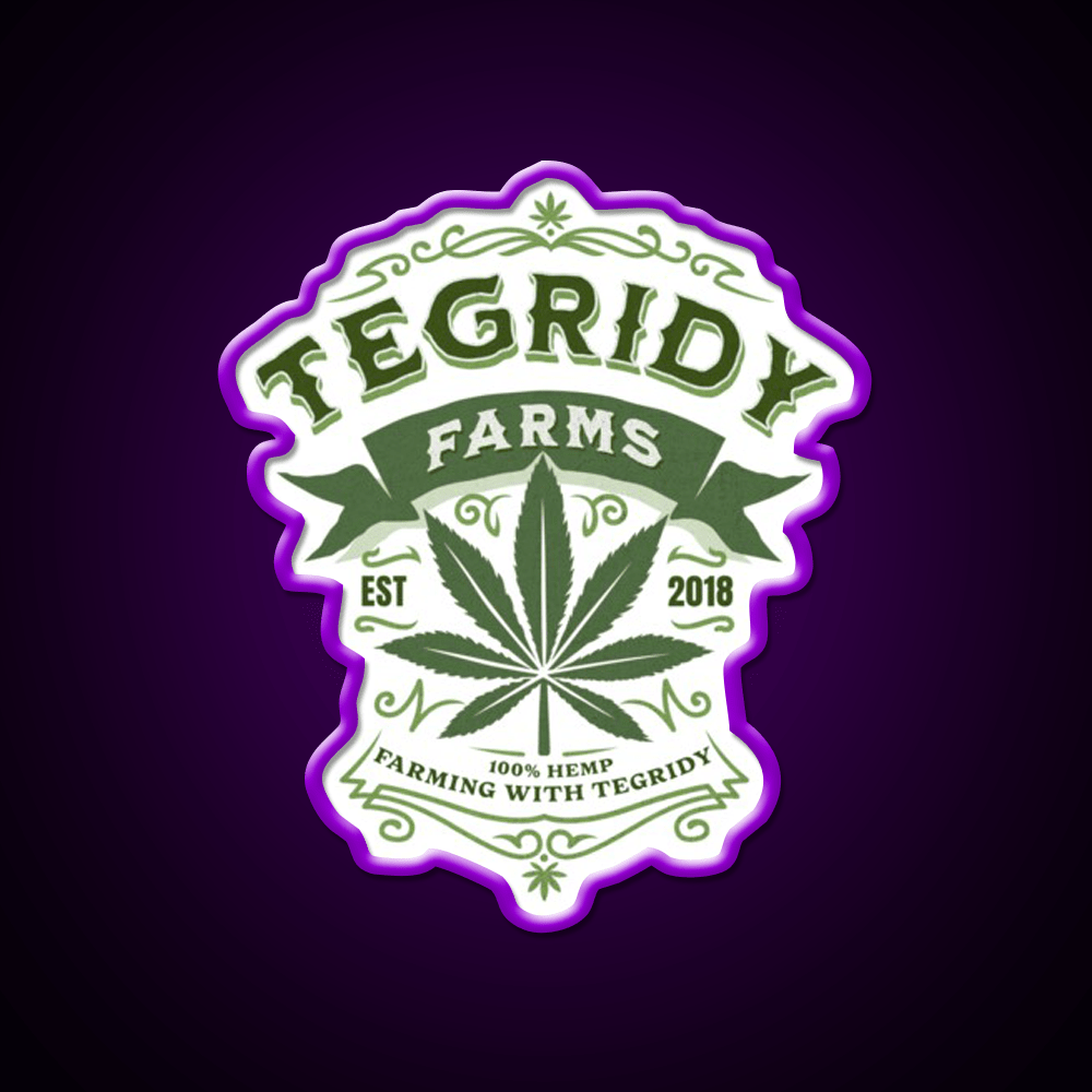 Tegridy Farms Essential Neon Sign Hemp Inspired Green Leaf Led Neon Sign Rgb Color - Shineneon