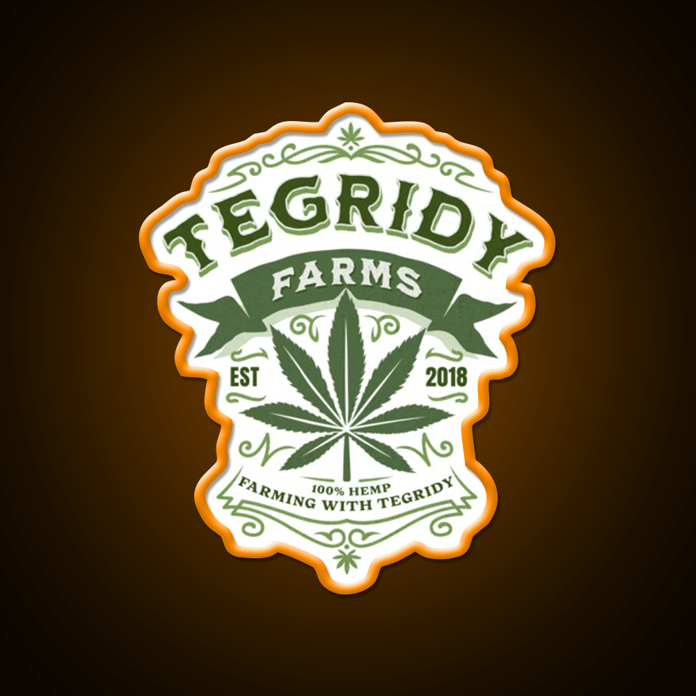 Tegridy Farms Essential Neon Sign Hemp Inspired Green Leaf Led Neon Sign Rgb Color - Shineneon