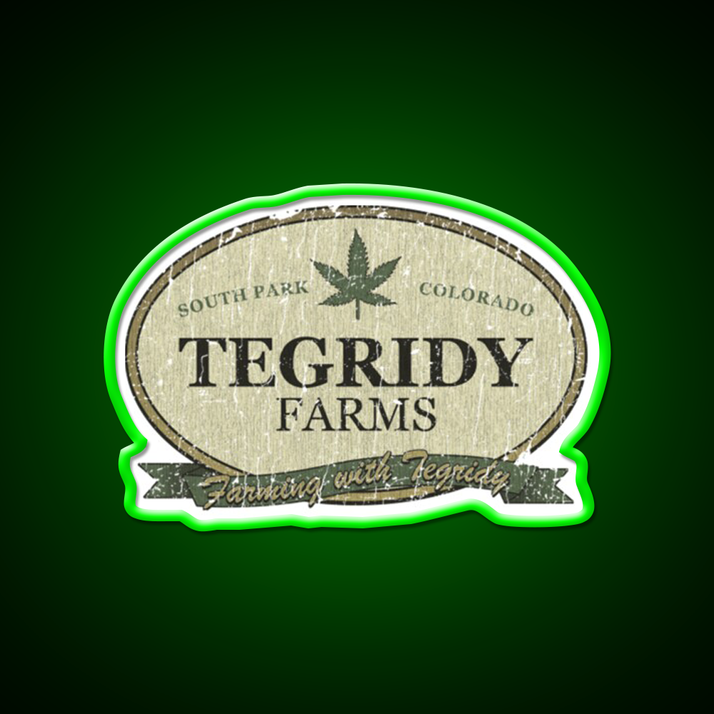 Tegridy Farms Hemp Inspired Green Leaf Led Neon Sign 420 Neon Decor Rgb Color - LED neon sign view 8