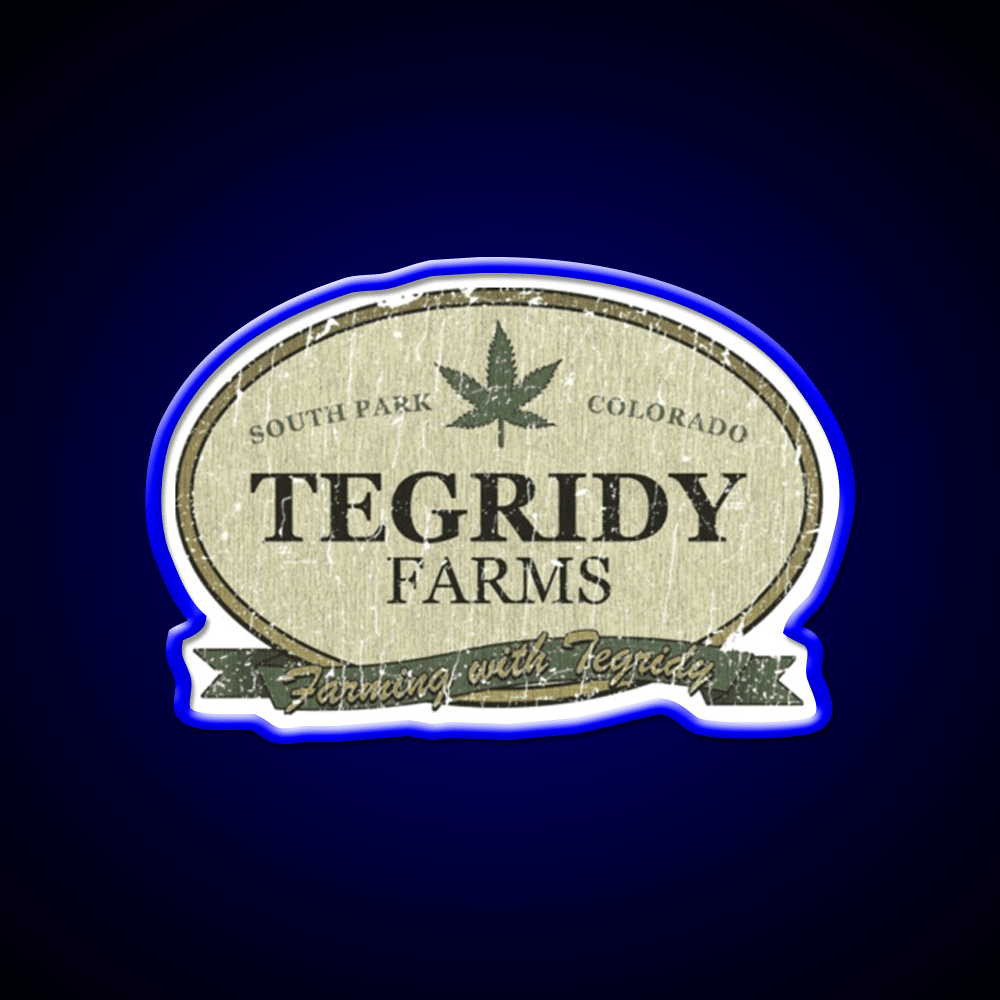 Tegridy Farms Hemp Inspired Green Leaf Led Neon Sign 420 Neon Decor Rgb Color - Shineneon