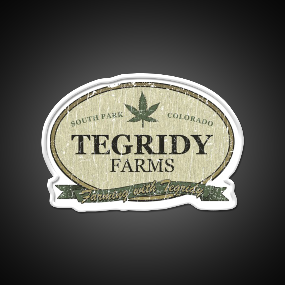 Tegridy Farms Hemp Inspired Green Leaf Led Neon Sign 420 Neon Decor Rgb Color