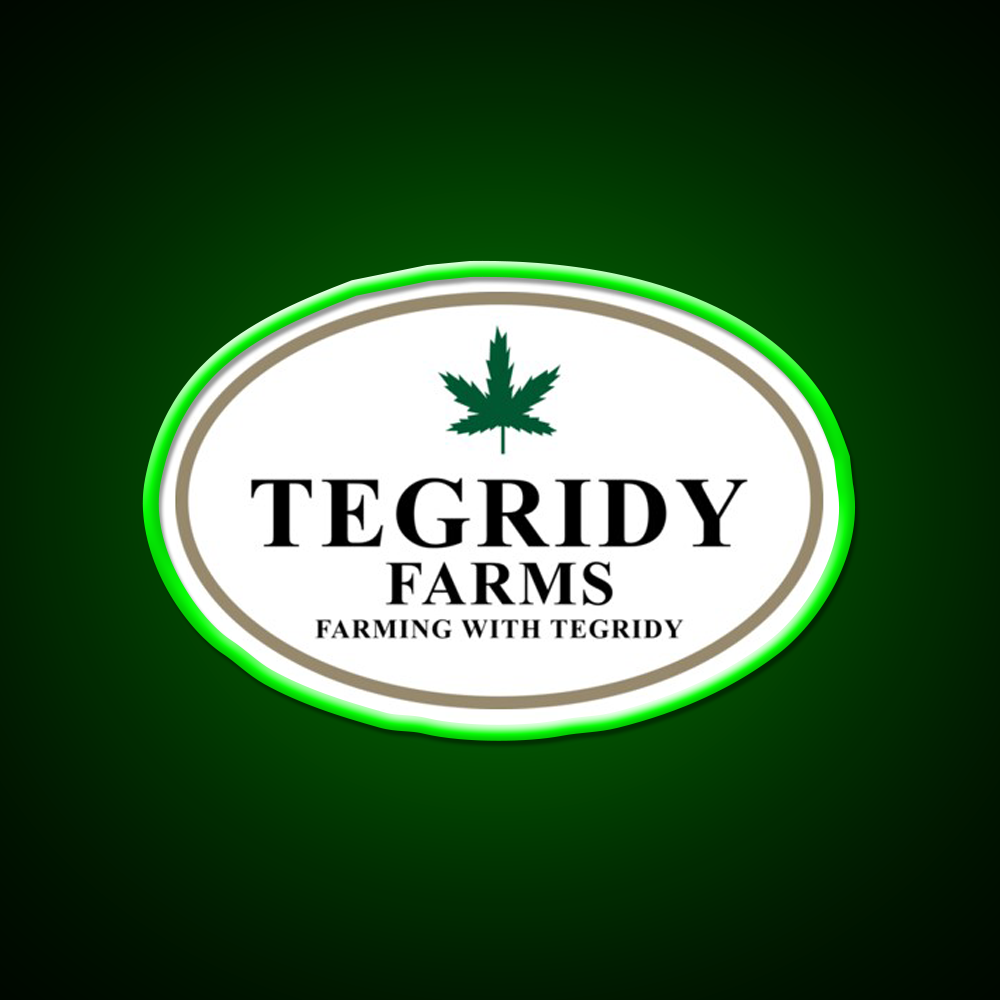 Tegridy Farms Hemp Inspired Green Leaf Led Neon Sign Rgb Color - LED neon sign view 8