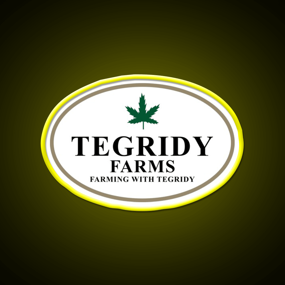 Tegridy Farms Hemp Inspired Green Leaf Led Neon Sign Rgb Color - Shineneon