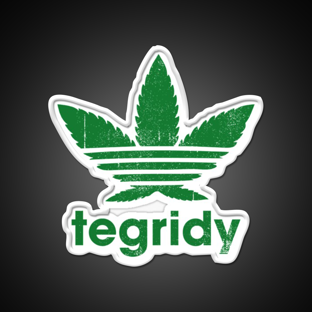 Tegridy Farms Hemp Inspired Green Leaf Led Neon Sign Room Light Sign Rgb Color - LED neon sign view 11