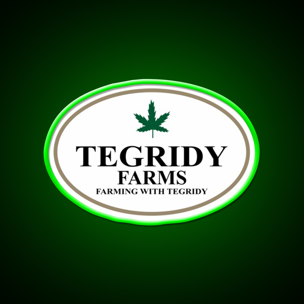 Tegridy Farms Hemp Inspired Green Leaf Led Neon Sign Wall Decor Rgb Color - LED neon sign view 8