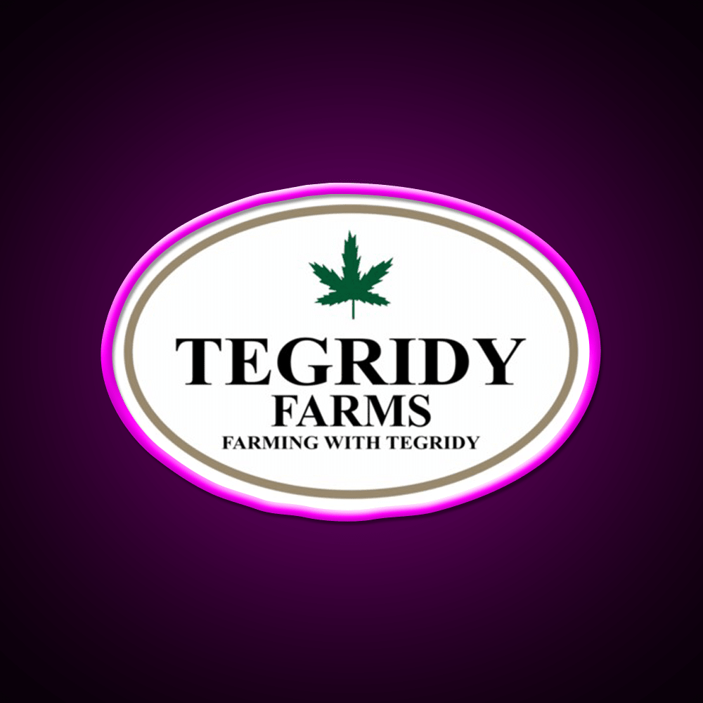 Tegridy Farms Hemp Inspired Green Leaf Led Neon Sign Wall Decor Rgb Color - Shineneon