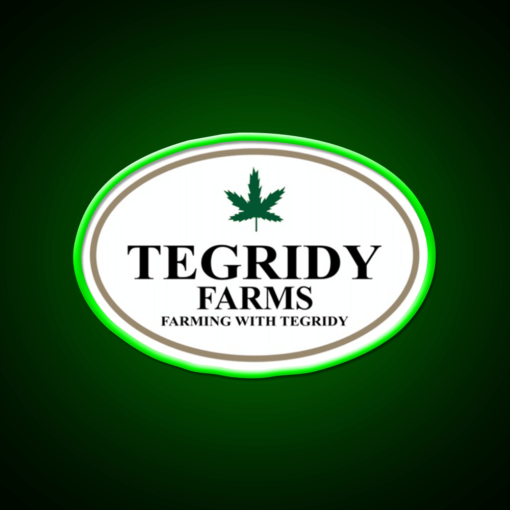Tegridy Farms Hemp Inspired Green Leaf Led Neon Sign Wall Decor Rgb Color - Shineneon