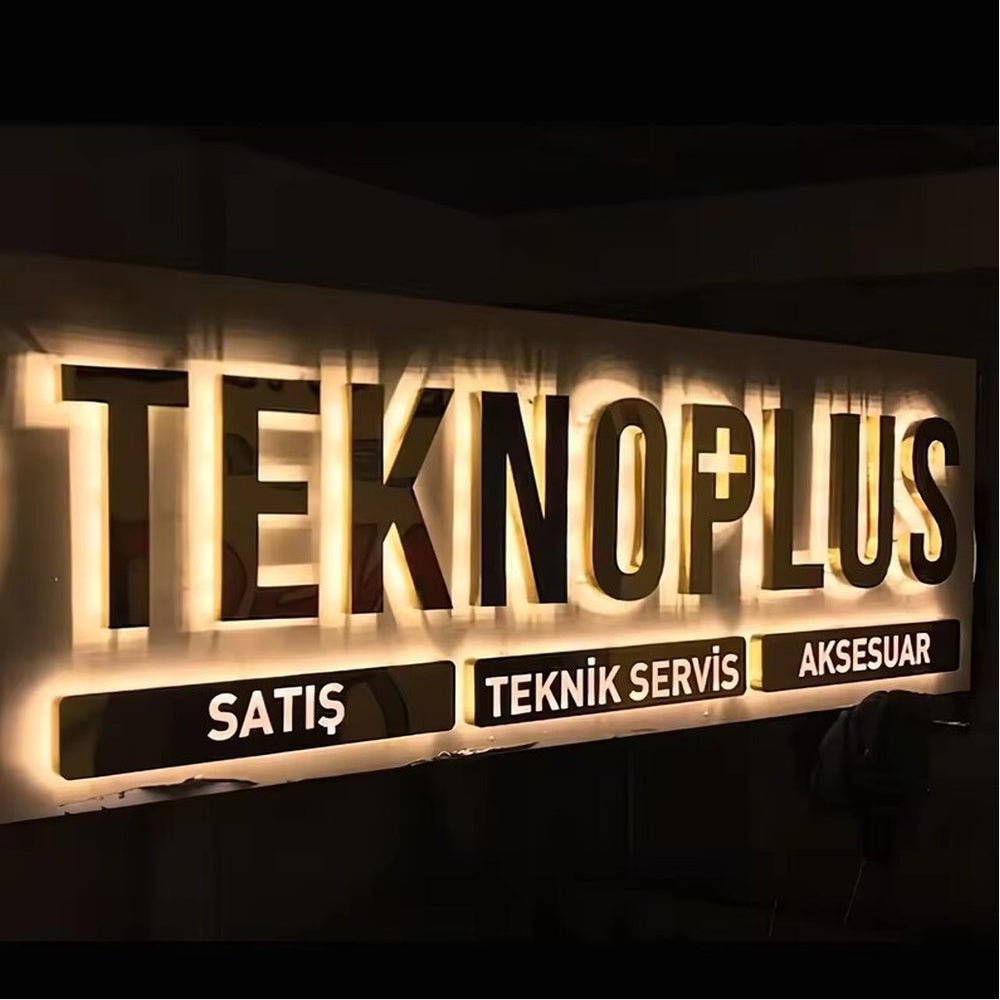 Teknoplus 3D Backlit Channel Letters Led Light Sign - Shineneon