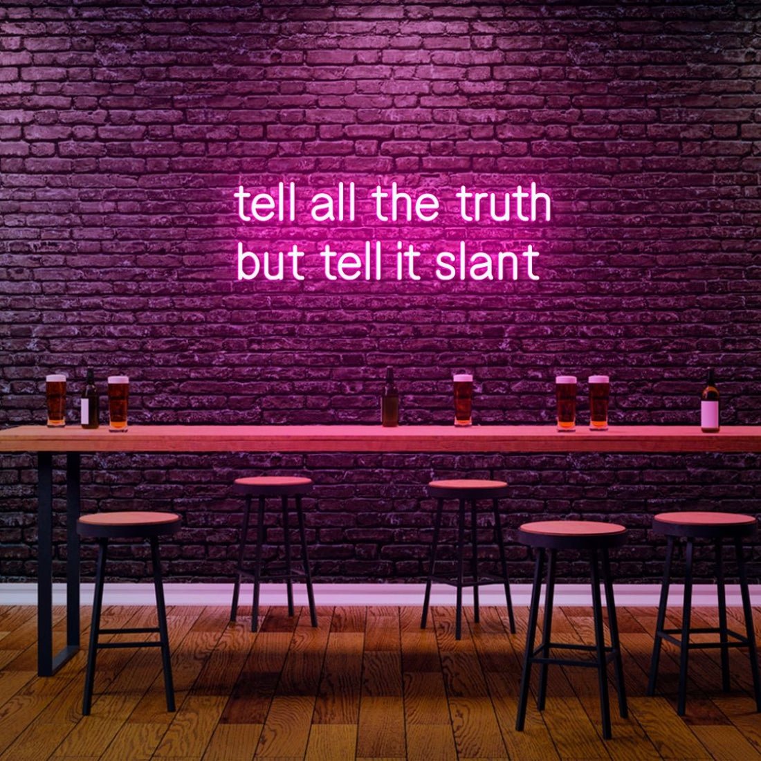 Tell All The Truth But Tell It Slant Led Sign Business Neon Sign - Shineneon