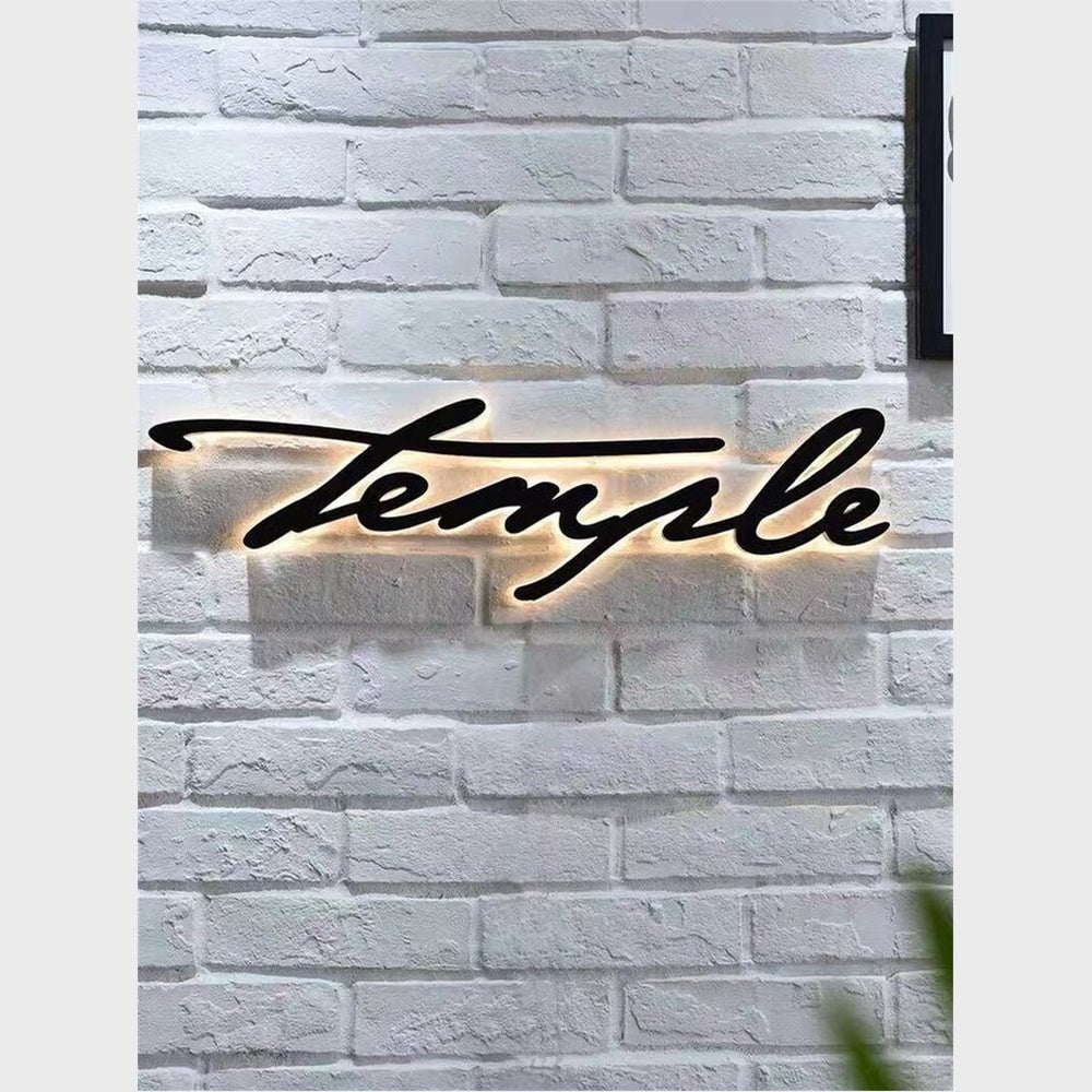 Temple 3D Backlit Channel Letters Led Light Sign - Shineneon