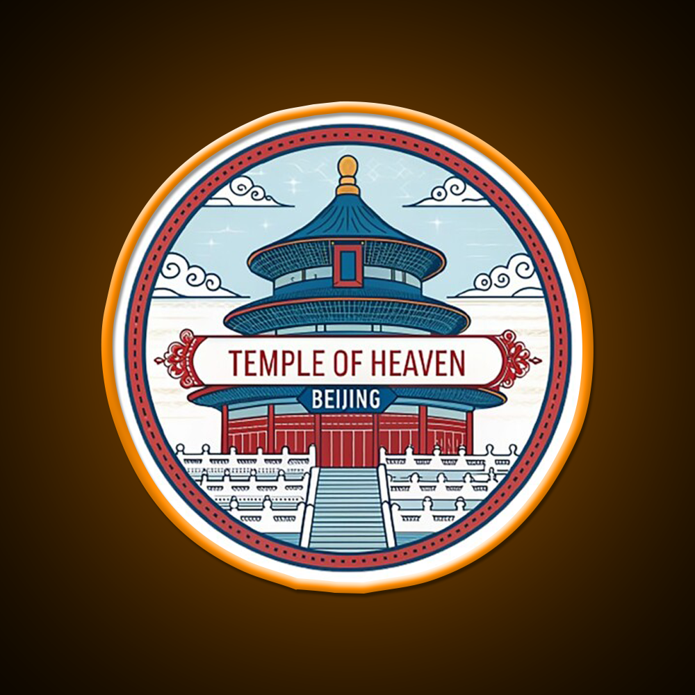 Temple Of Heaven Asian Cultural Led Neon Sign Rgb Color - LED neon sign view 6