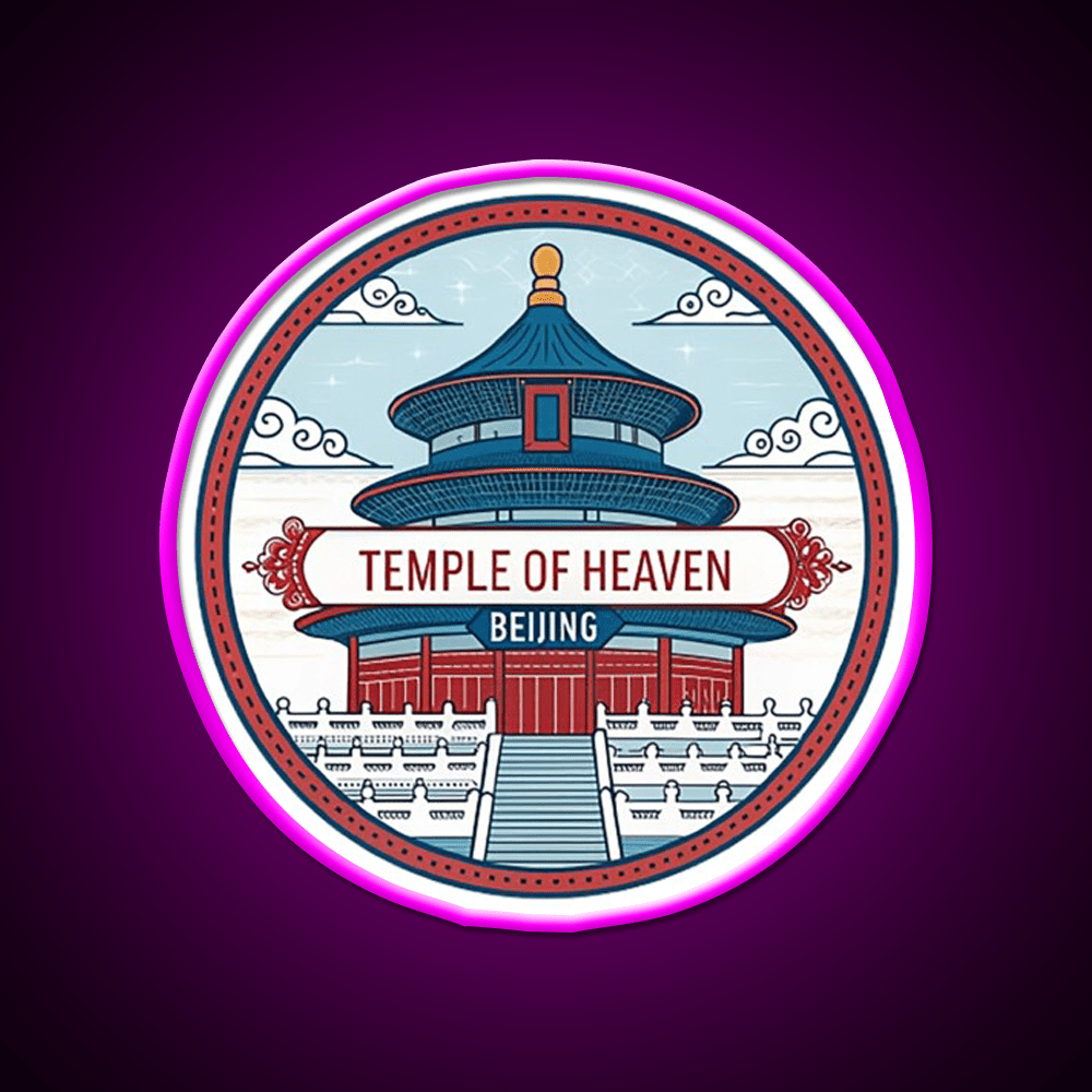 Temple Of Heaven Asian Cultural Led Neon Sign Rgb Color - Shineneon