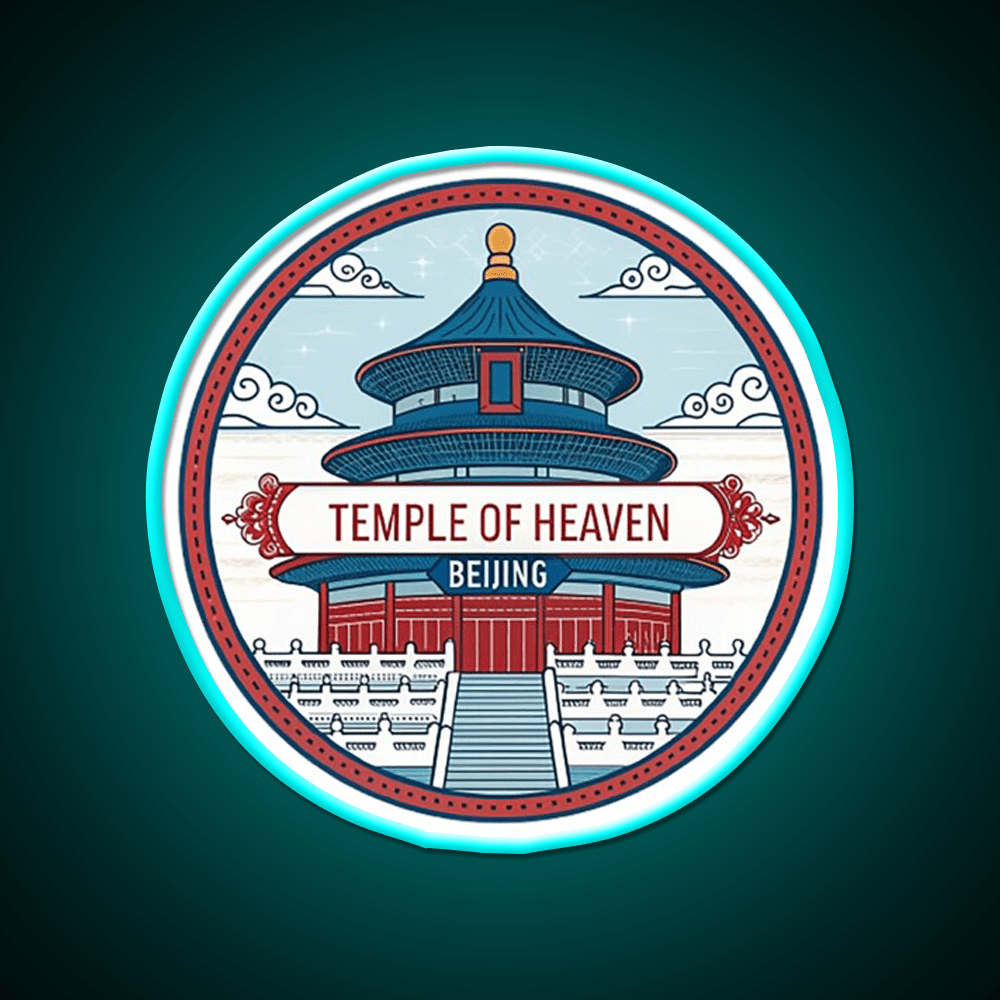 Temple Of Heaven Asian Cultural Led Neon Sign Rgb Color - Shineneon