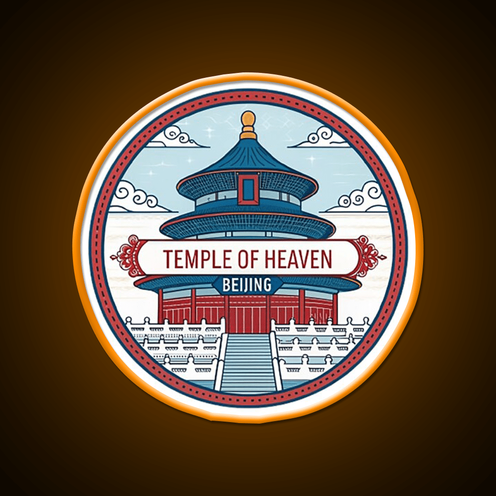 Temple Of Heaven Asian Cultural Led Neon Sign Rgb Color - Shineneon
