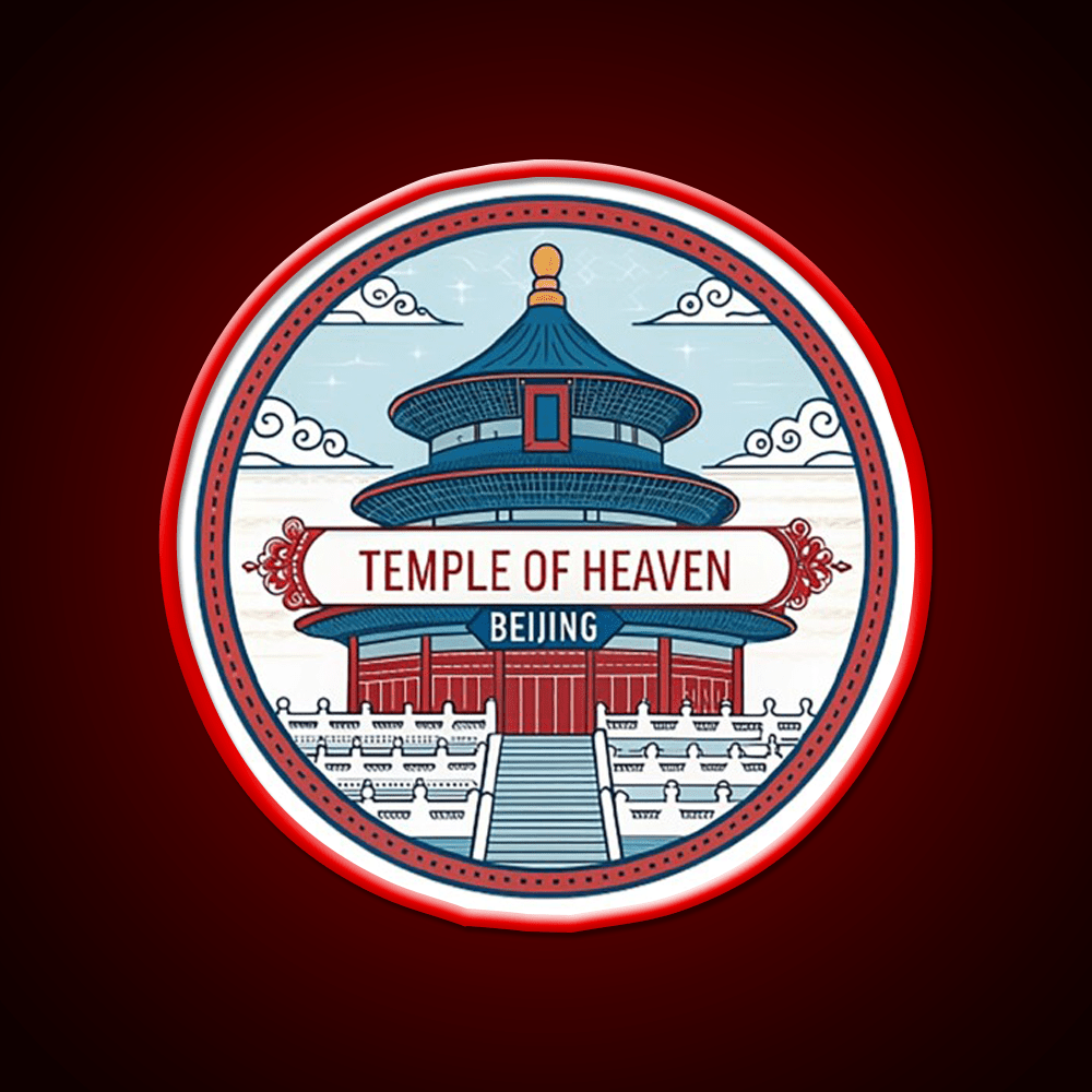 Temple Of Heaven Asian Cultural Led Neon Sign Rgb Color - Shineneon