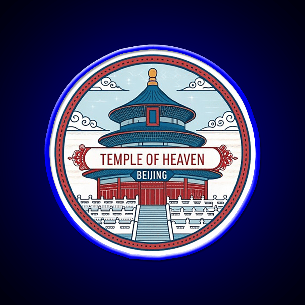 Temple Of Heaven Asian Cultural Led Neon Sign Rgb Color - Shineneon