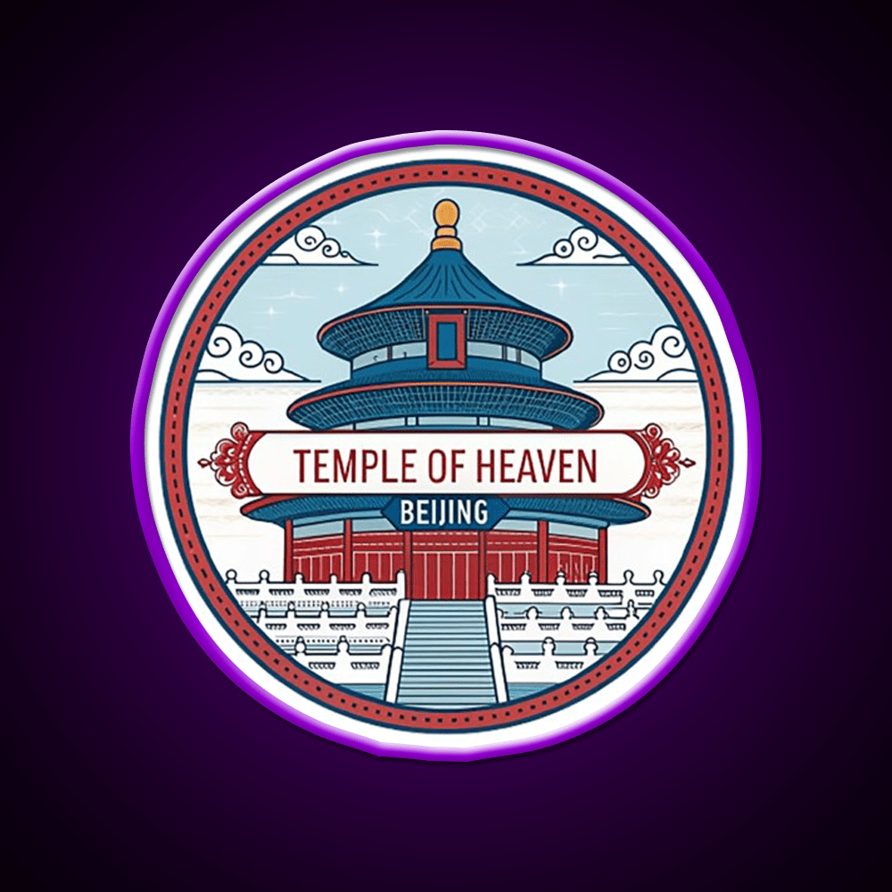Temple Of Heaven Asian Cultural Led Neon Sign Rgb Color - Shineneon