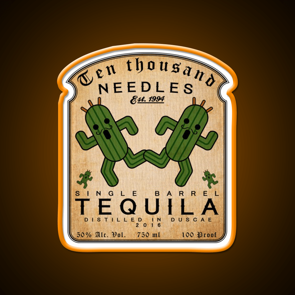 Ten Thousand Needles Tequila Party Drink Tequila Led Neon Sign Rgb Color - Shineneon