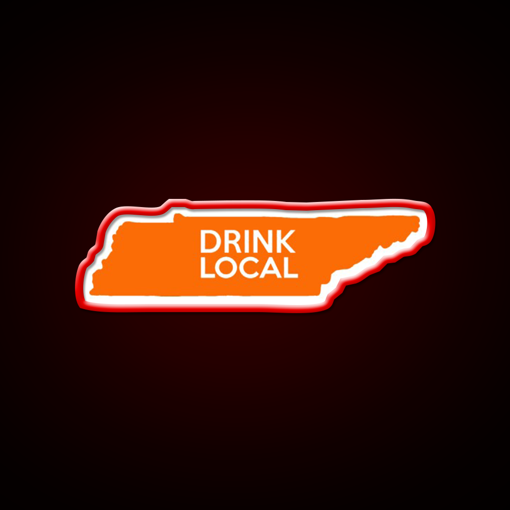 Tennessee Drink Local Tn Orange Beer Bar Decor Led Neon Sign Rgb Color - LED neon sign view 10