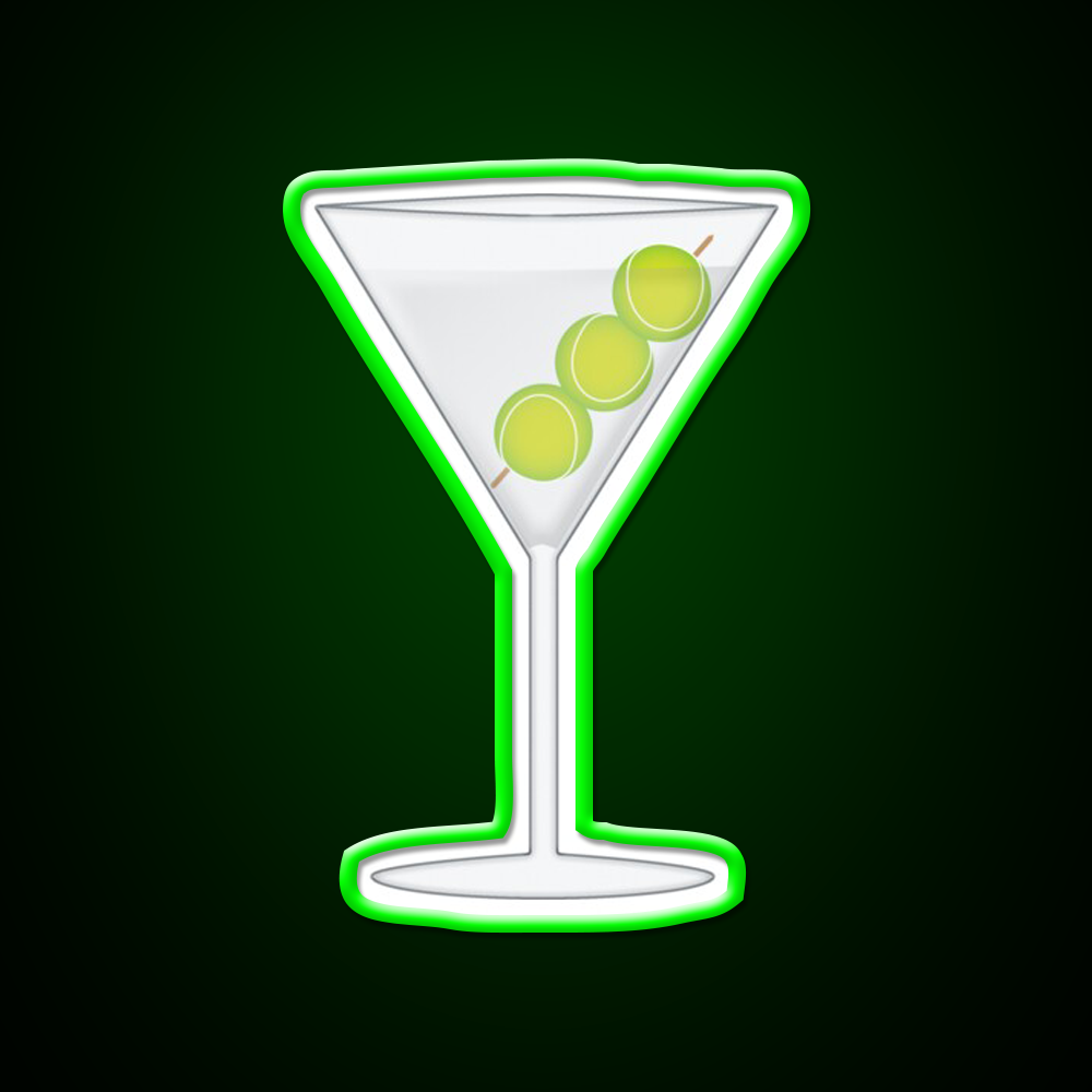 Tennis Martini Cocktail Bar Decor Led Neon Sign Rgb Color - LED neon sign view 8