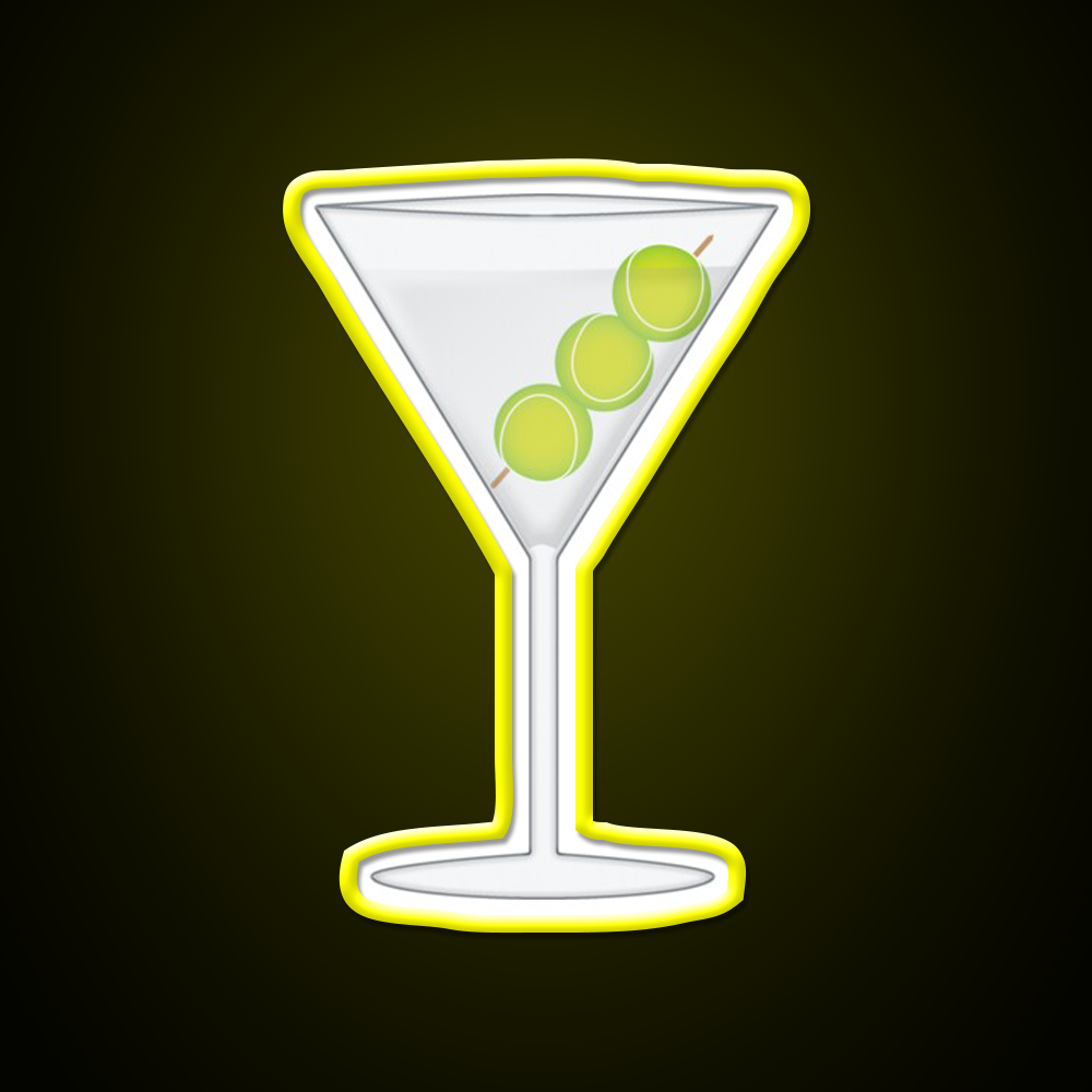 Tennis Martini Cocktail Bar Decor Led Neon Sign Rgb Color - LED neon sign view 7