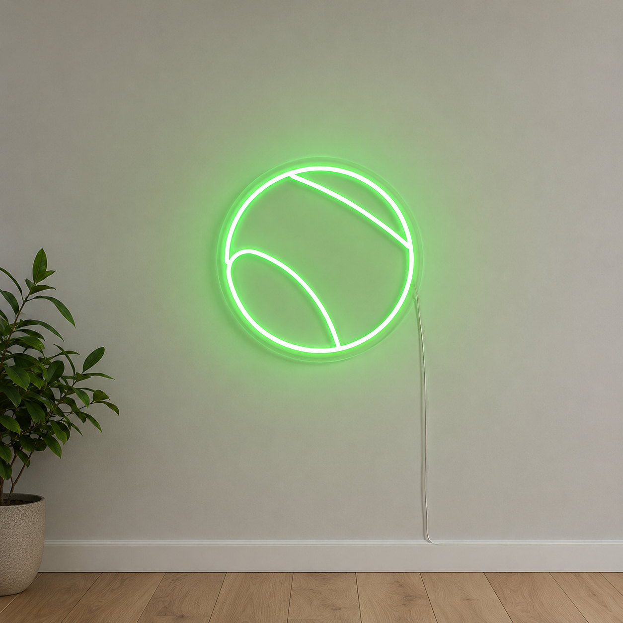 Tennis Racket Home Decor LED Neon Sign main product image