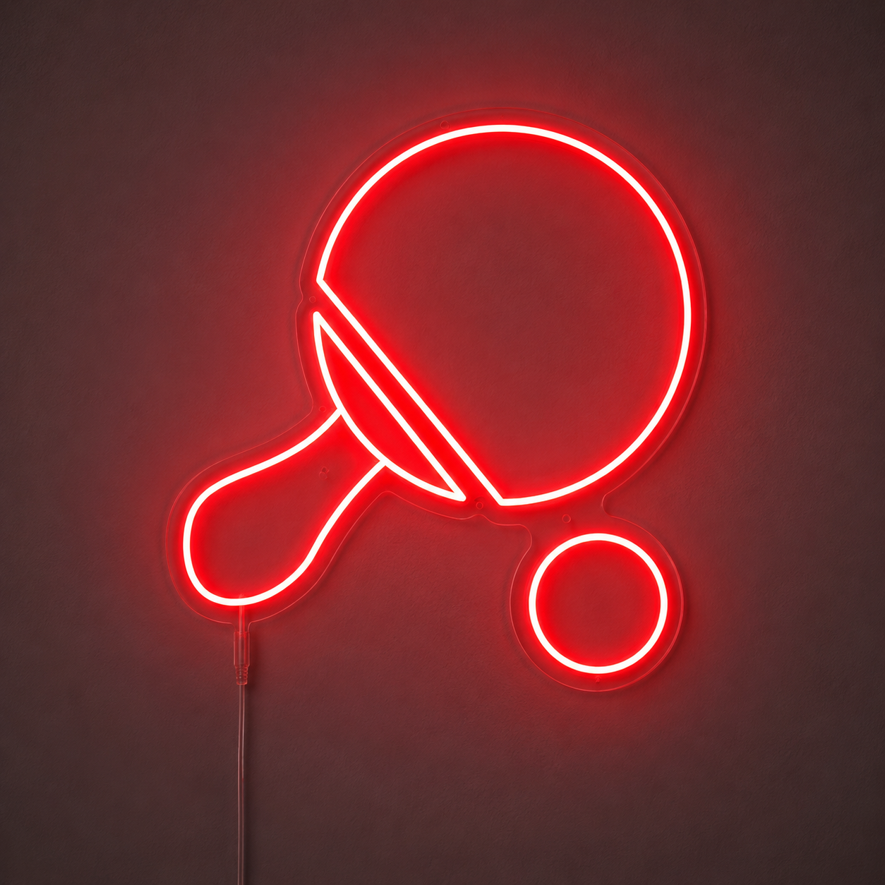 Tennis Racket Room Decor LED Neon Sign main product image