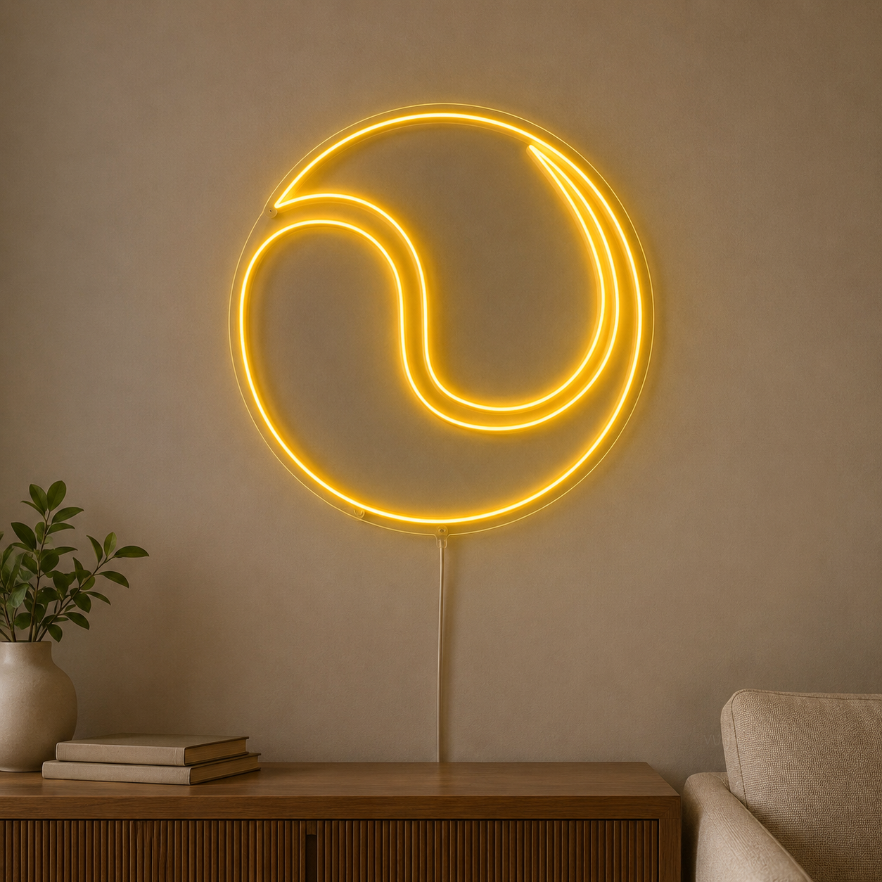 Tennis Racket Training Room LED Neon Sign main product image
