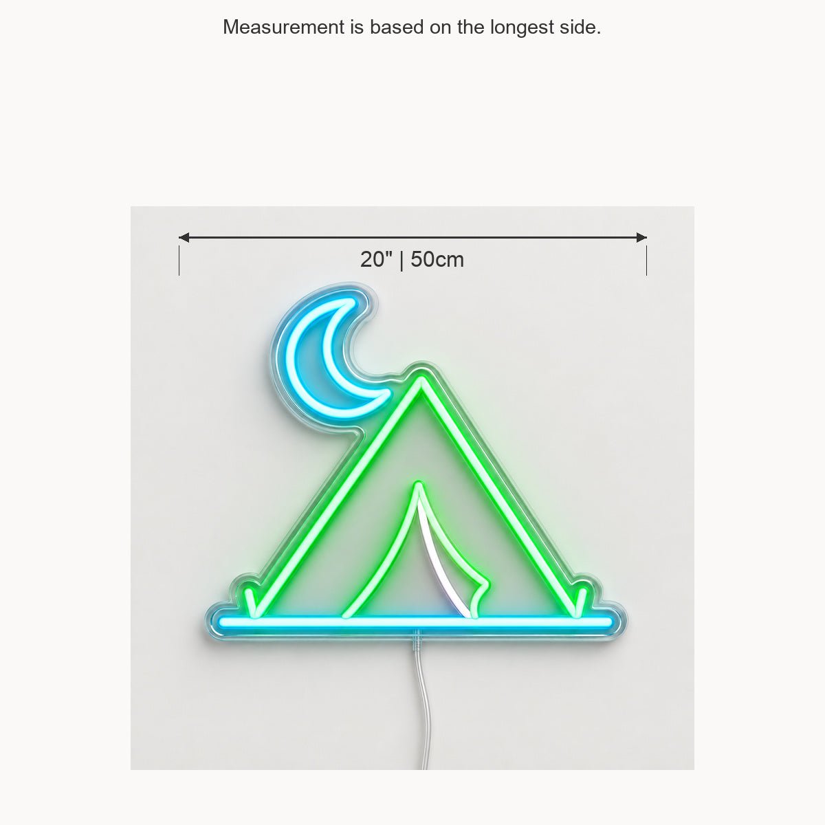 Tent Crescent Moon Vintage LED Neon Sign Garage Neon Sign - Shineneon