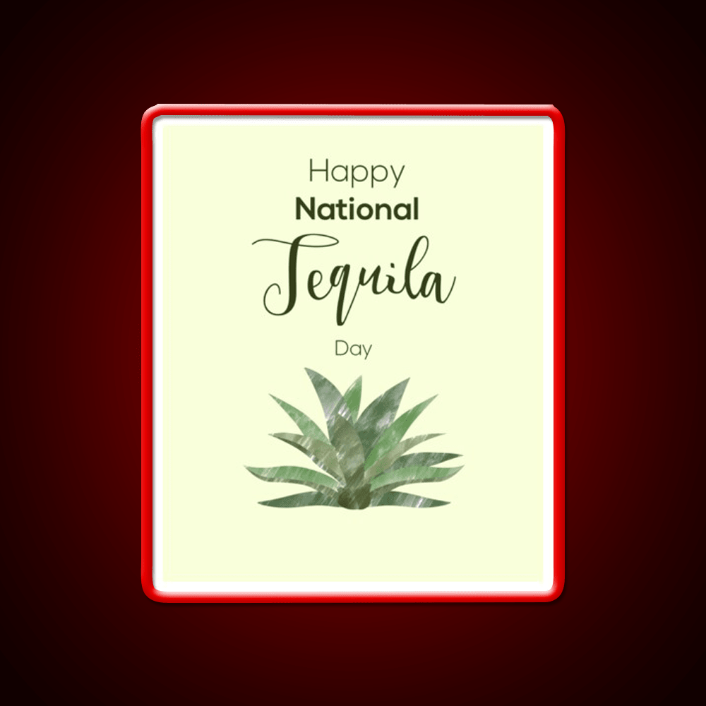 Tequila And Agave Tequila Day Party Drink Tequila Led Neon Sign Rgb Color - Shineneon