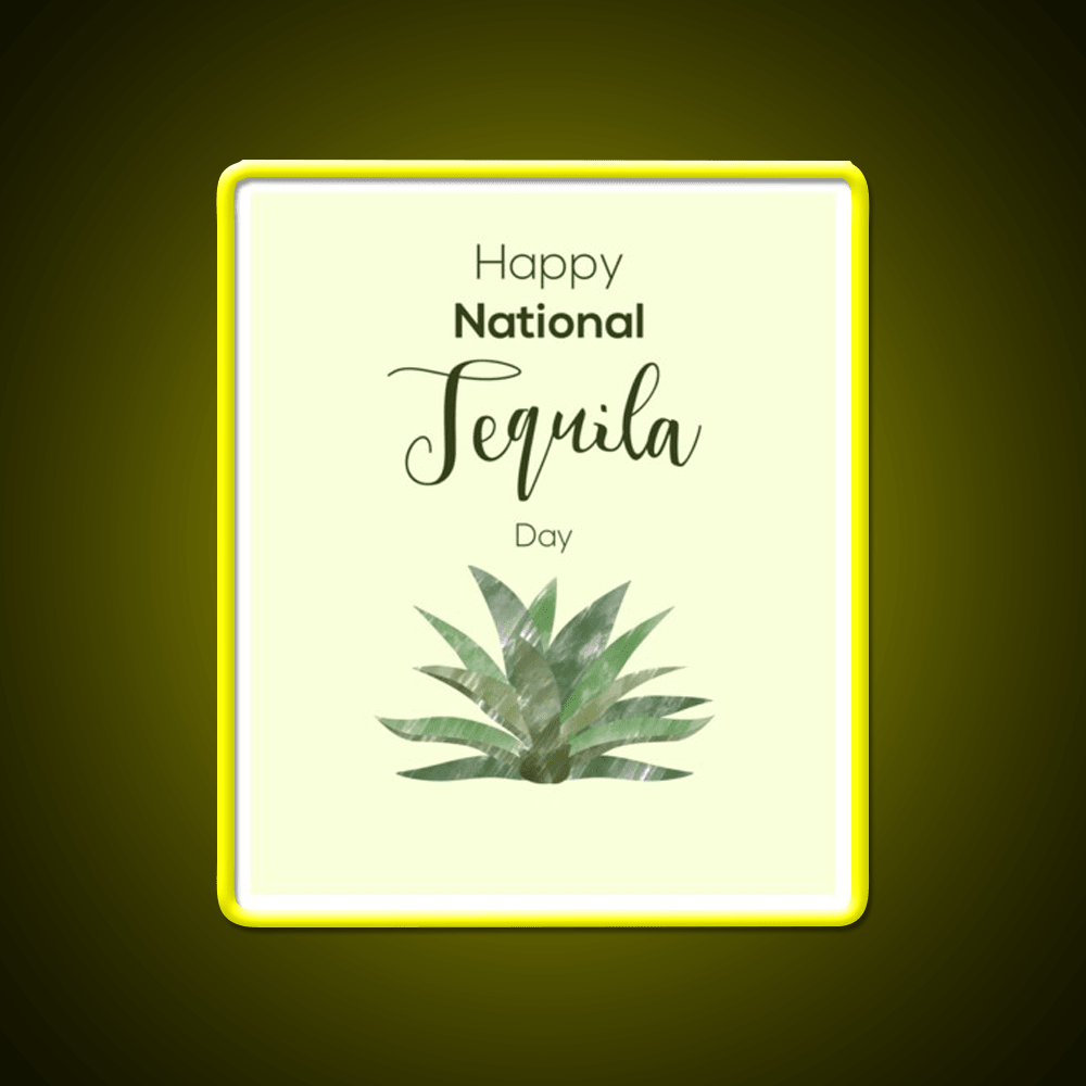 Tequila And Agave Tequila Day Party Drink Tequila Led Neon Sign Rgb Color - Shineneon