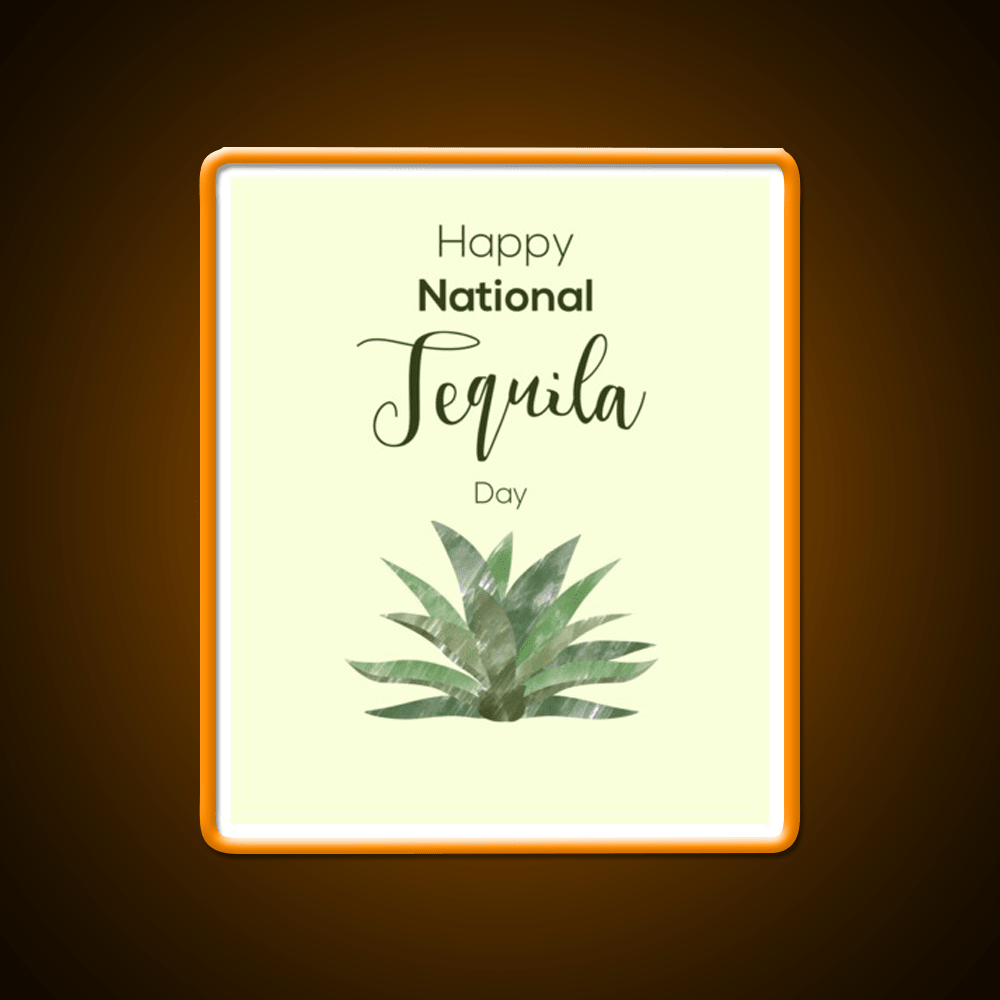 Tequila And Agave Tequila Day Party Drink Tequila Led Neon Sign Rgb Color - Shineneon