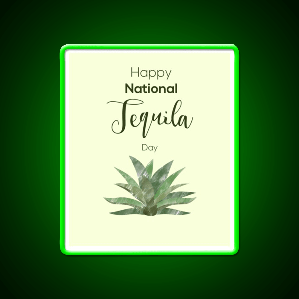 Tequila And Agave Tequila Day Party Drink Tequila Led Neon Sign Rgb Color - Shineneon