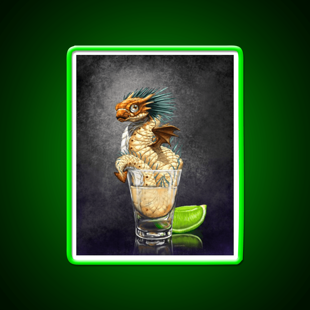 Tequila Dragon Party Drink Tequila Led Neon Sign Rgb Color - Shineneon