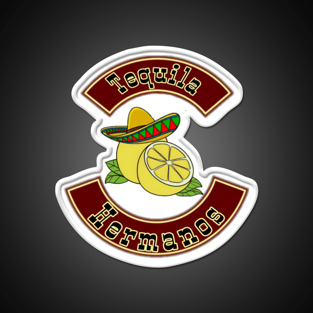 Tequila Hermanos Crew Party Drink Tequila Led Neon Sign Rgb Color - Shineneon