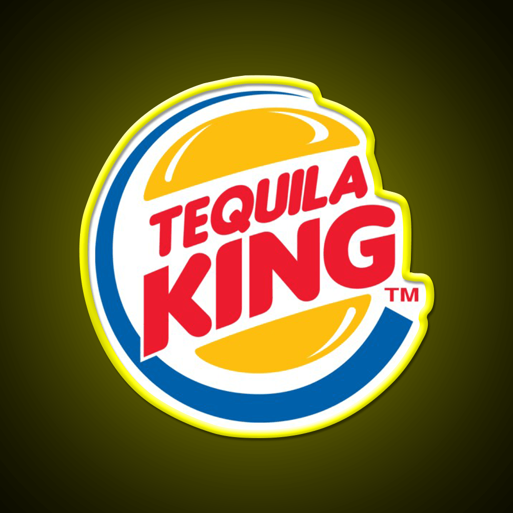 Tequila King Perfect Piece For Whiskey Lovers Party Drink Tequila Led Neon Sign Rgb Color - Shineneon