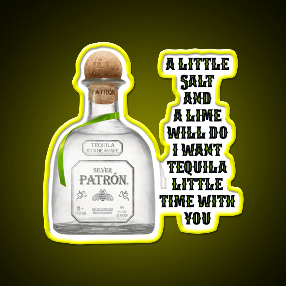 Tequila Little Time 2 Party Drink Tequila Led Neon Sign Rgb Color - Shineneon