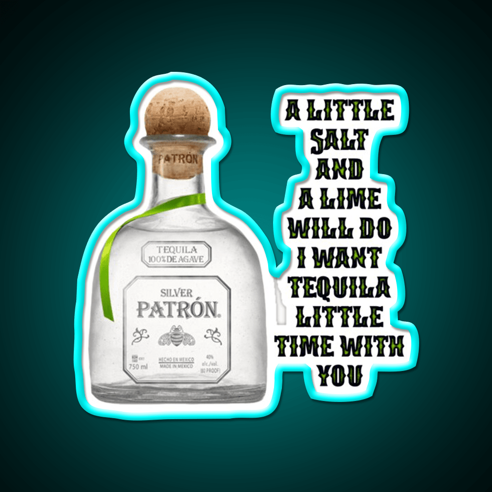 Tequila Little Time 2 Party Drink Tequila Led Neon Sign Rgb Color - Shineneon