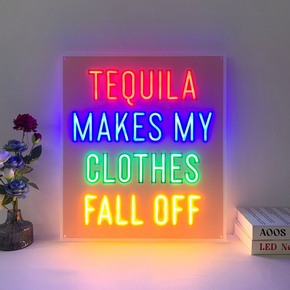 Tequila Makes My Clothes Fall Off Led Sign Business Neon Sign - Shineneon