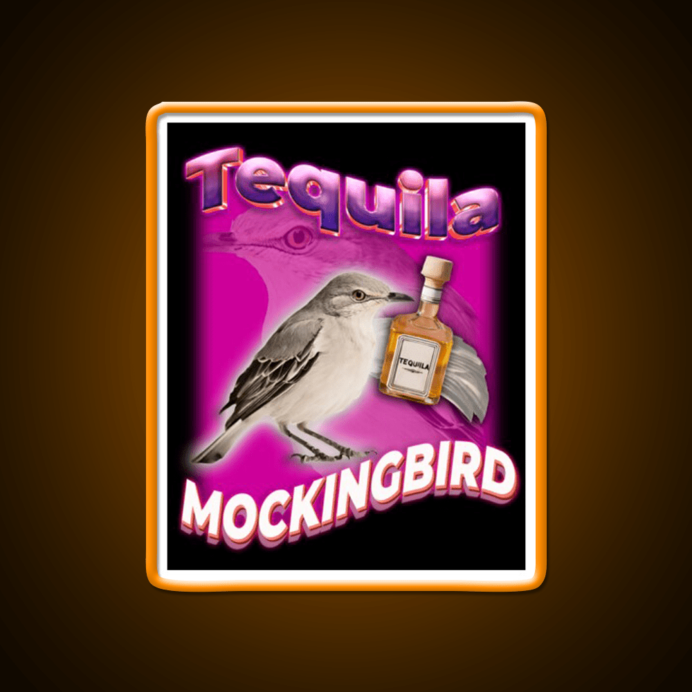 Tequila Mockingbird Pun For Tequila Lovers Party Drink Tequila Led Neon Sign Rgb Color - Shineneon